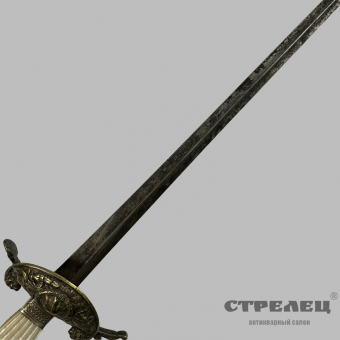 картинка — шпага европейская, чиновничья, 19 век, без ножен